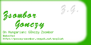 zsombor gonczy business card