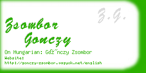 zsombor gonczy business card